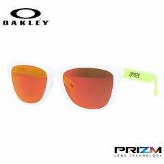 Oakley オークリーフロッグスキン サングラス prizimレンズ ホワイト