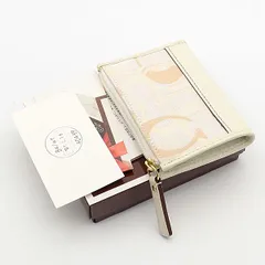 良品 箱付き コーチ シグネチャー キーリング付き レディースコインケース 2000000 NSK INU