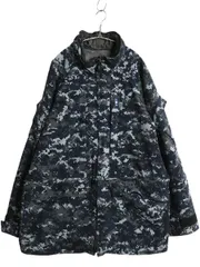 【お得なクーポン配布中!】 米軍実物 USN ネイビー デジタルカモ TYPE1 迷彩 ゴアテックス ジャケット X-LARGE LONG / NAVY NWU ミリタリー マウンテンパーカー 軍物のサムネイル