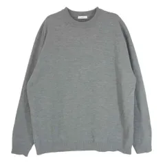 ATON エイトン 24AW KRAGCM0102 WOOL WASHI ウール和紙 クルーネック ニット セーター グレー系 06【中古】のサムネイル