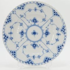 ロイヤルコペンハーゲン プレート■ブルーフルーテッド フルレース Royal Copenhagen ランチプレート 19.5cm 皿 洋食器 1枚