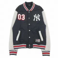 マジェスティック アスレティック MAJESTIC ATHLETIC MLB 03 NY ニューヨーク ヤンキース スウェット スタジャン スタジアムジャンパー ジャケット MAJOR LEAGUE BASEBALL メジャーリーグ ベースボール ロゴ