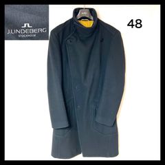 【J.LINDEBERG】メンズ　ウールコート　ネイビー　48