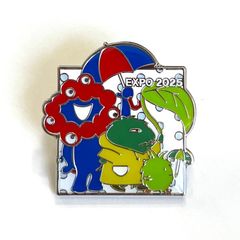 ミャクミャク　モリゾー キッコロ ピンバッジ　雨降りるんるん　大阪関西万博