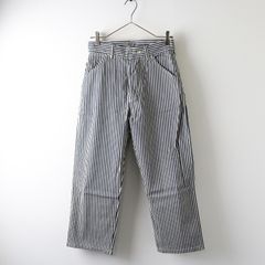 美品 ハーベスティ ヒッコリー ストライプ ペインター パンツ ワイド 