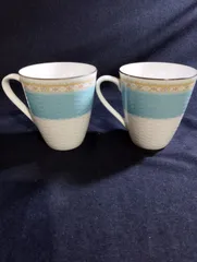 Noritake／ノリタケ　ハミングブルー　ペアマグカップ2点セット　★C1234
