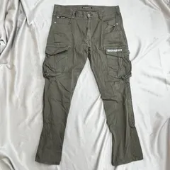 BLUE MONSTER CLOTHING ワークパンツ　3L　カーゴ　パンツ　ボトムス　カーキ　バイク　ブルー　モンスター　クロージング