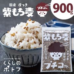 国産 皮つき 紫 もち麦 プチコさん 900g 1袋 ダイシモチ ◎11月値上げ済 【05】