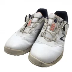 ★SALE価格★ニューバランスゴルフ ゴルフシューズ 白×ネイビー UGB574W3 ダイヤル式 BOA  メンズ 25.5 ゴルフウェア New Balance