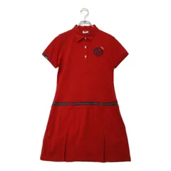 中古 レディース フィラゴルフ FILA GOLF ワンピース M レッド 赤