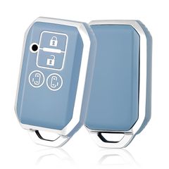 【特価商品】新型スペーシア キーホルダー 両側スライドドア 新型スペーシアカスタム 新型スズキ ソリオ 互換 キーケース フレアワゴン 車のキーカバー TPU など キーシェル ロードスター GO] WE 新型スズキ互換スマートキーケース4ボタン [OFF