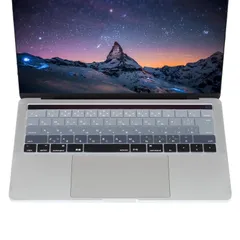 【人気商品】13/15 ID搭載 Bar/Touch Touch インチ Pro MacBook 対応機種 最新 JIS配列 日本語 清潔易い 2019-2016 キースキン 保護 防塵カバー (モデル：A2159/A1989/A1990/A1706/A170