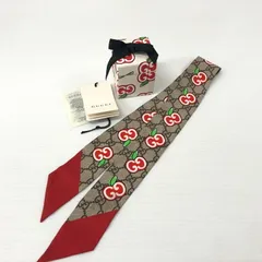 中古品】GUCCI グッチ 627485 3G001 SILK NECK BOW シルク ネックボウ