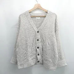 ◇ ⊇ LILL リル ゆったり 長袖 ニット カットソー サイズS ライトグレー レディース E  【1506110007964】