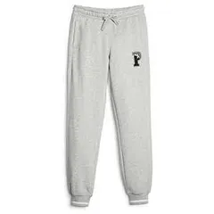 プーマ(PUMA) 裏起毛 スウェットロングパンツ SQUAD ガールズ 678542 ライトグレーヘザー(04) 130cm