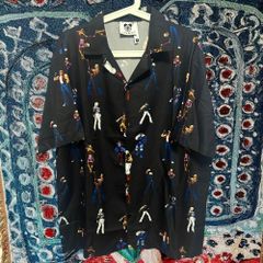 ストリートファイター 柄シャツ 個性的 派手 お洒落 メンズ 新品 L XL ストファイ デザイン Tシャツ 半袖シャツ 速乾 派手 お洒落 デザイン 夏 レトロ 個性的 奇抜  攻め 前衛的 ビンテージリプリント vintage riprint 古着