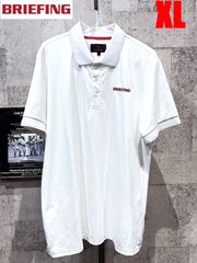 美品 ブリーフィング ゴルフ UV ベーシック ポロシャツ XL ストレッチ ドライ BRIEFING GOLF ホワイト MEN’S BASIC POLO
