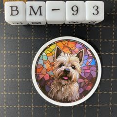방수 스티커 테리어 개 스테인드 글라스 풍 BM-93