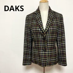 DAKS ダックス チェック柄 テーラードジャケット 40 ウール100％