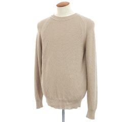 【新品】ヤコブコーエン JACOB COHEN コットン クルーネック プルオーバーニット ベージュ【サイズL】【メンズ】