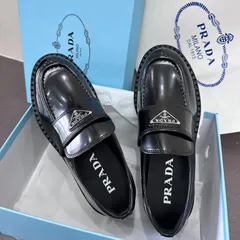 PRADAヒールローファー希少23センチ