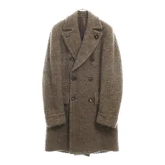LARDINI (ラルディーニ) モヘヤ混 ダブルチェスターコート ブラウン JF23190のサムネイル