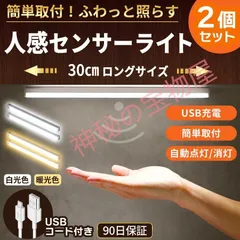 新品 人感センサーライト30cm 2024 無極調光 2個セ ット 室内 充電 led USB 屋内 足元灯 常夜灯 ナイトライト 玄関 クローゼット 照明 感知式 kkkcfg