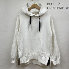 BLUE LABEL CRESTBRIDGE ブルーレーベル・クレストブリッジ パーカー 長袖 コットン 裏毛 チュニック プルパーカー サイドスリット 55P01-332-02