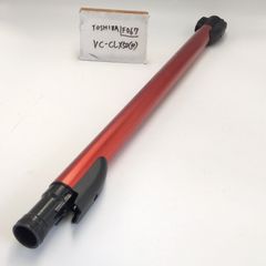 【簡易清掃済】東芝　（型番：VC-CLX50(R)）　掃除機　延長菅　パイプ　タービンヘッド用　中間パイプ　ズームパイプ　TOSHIBA　延長管　部品　中古　（色：黒　ブラック　赤　レッド）