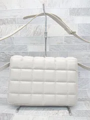 ◇ H&M エイチアンドエム キルティング ショルダー バッグ ベージュ系 レディース P  【1407260005131】