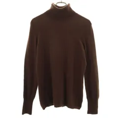 UNIQLO ユニクロ カシミヤ100％ 長袖 タートルネック セーター XL ブラウン ニット レディース 古着