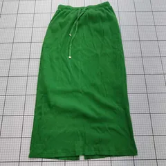 ◇ ⊇ 美品 Samansa Mos2 ストレッチリブスカート グリーン系 Mサイズ レディース E  【1508250044557】