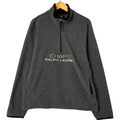 古着 ラルフローレン Ralph Lauren CHAPS チャップス ハーフジップ フリースプルオーバー メンズXL相当/eaa558700