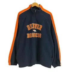 リーボック Reebok DENVER BRONCOS刺繍 ハーフジップ プルオーバー フリースジャケット メンズ import：L のサムネイル