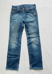 A278 EDWIN something   （G9181）濃い青デニム 前のポケットに刺繍あり  サイズ150