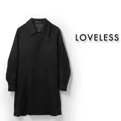 新品 LOVELESS ラブレス スエードライク ステンカラーコート  SANYO ロングコート 61A56-431 ブラック L -227のサムネイル