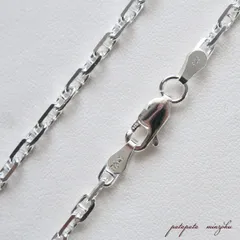 ロロ  マリーナ  チェーン  2.5mm  50cm  SV925  4面カット  イタリア  製  シルバー  チェーン  ネックレス  アクセサリー  パタパタ民族