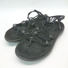 ◇ Teva フラット 夏向け 柔らかい中敷き アウトドア カジュアル サンダル 表記なし ブラック レディース E 【1308290024119】