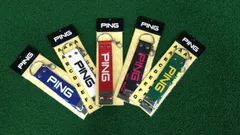 【こねこ便420（ポスト投函）にて発送　新品】ピンゴルフ カラーコード ネームタグ PING COLOR CODE NAME TAG 青 白 赤 緑 黒 ネームプレート 名札（浦安店）のサムネイル