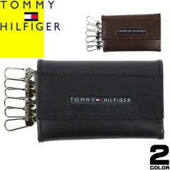 トミーヒルフィガー TOMMY HILFIGER キーケース メンズ レディース 6連 革 本革 ポケット付き シンプル ブランド おしゃれ 入学祝 ブラウン CAMBRIDGE 6 HOOK KEYCASE 31TL17X017