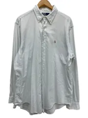 POLORALPH LAUREN (ポロラルフローレン) 長袖シャツ ボタンダウン スモールポニー XL ライトブルー メンズ/045