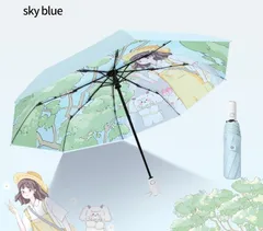 ワンタッチ 全自動開閉　折りたたみ晴雨兼用 コンパクト 遮光 UVカット