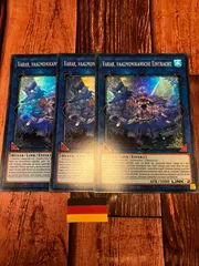 遊戯王　ドイツ版　ＥＵ版 ヴァルモニカの神奏－ヴァーラル スーパーレア 3枚セットのサムネイル