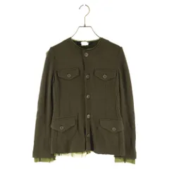 JUNYA WATANABE COMME des GARCONS (ジュンヤワタナベ コムデギャルソン) JF-T021 AD2010 4ポケット ウールカーディガン カーキ レディースのサムネイル