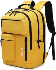 SUNOGE リュック ビジネスリュック バックパック リュックサック 防水 撥水加工 大容量 軽量 メンズ レディース 兼用( 6.イエロー)