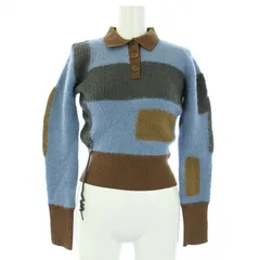 ラインヴァンド LEINWANDE Blocking Intarsia Polo ニット セーター 長袖 衿付き ショート丈 F マルチカラー  0222030506 /TK - メルカリ