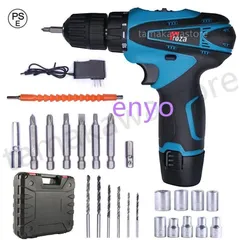 電動ドライバー 充電式 小型 12V大容量バッテリー トルク32N.m 無断変速 正逆切替 18+1段階トルク調節 電動ドリル DIY家具組み立て電動工具 7mFs395のサムネイル