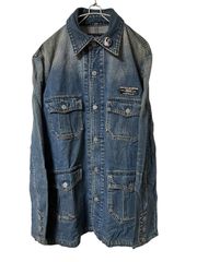 Z1343 HYSTERIC GLAMOUR ヒステリックグラマー カバーオール Gジャン デニムジャケット サイズF