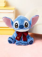 スティッチ ぬいぐるみバッグ　スティッチ　立体フェイス　ショルダーバッグ スティッチ> 立体フェイス付きおでかけビュ−ティーバッグ