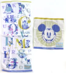 【中古】タオル・手ぬぐい ミッキーマウス ウォッシュタオル＆フェイスタオルセット 「ディズニー」 ファンダフル・ディズニーメンバー限定